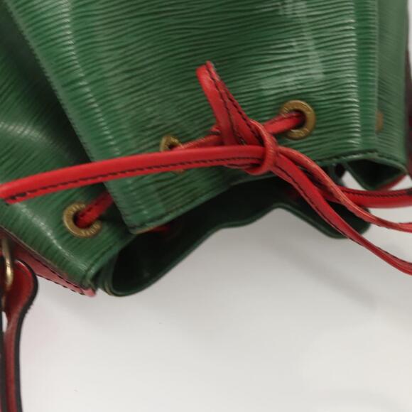 LOUIS VUITTON Epi Petit Noe Shoulder Bag Bicolor Green Red M44147 - Picture 6 of 13